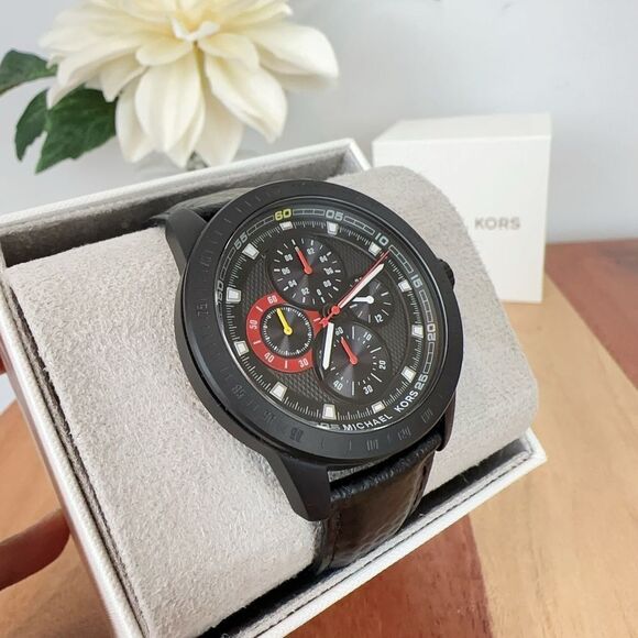 NWT Michael Kors Ryker Chronograph Black‎ Dial Men's Watch - Picture 3 of 6